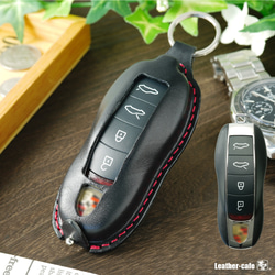 ポルシェ 718 991 マカン スマートキーケース キーカバー 本革