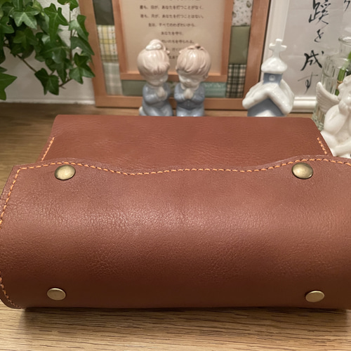 受注見本　ハンドメイド【手縫】本革キリスト聖書カバー／ブックカバー 受注見本ハンドメイド手縫い本革キリスト聖書カバー/ブック