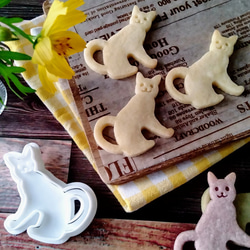 貓形餅乾模具（貓的假期）/Cat-shaped cookie cutter 第4張的照片