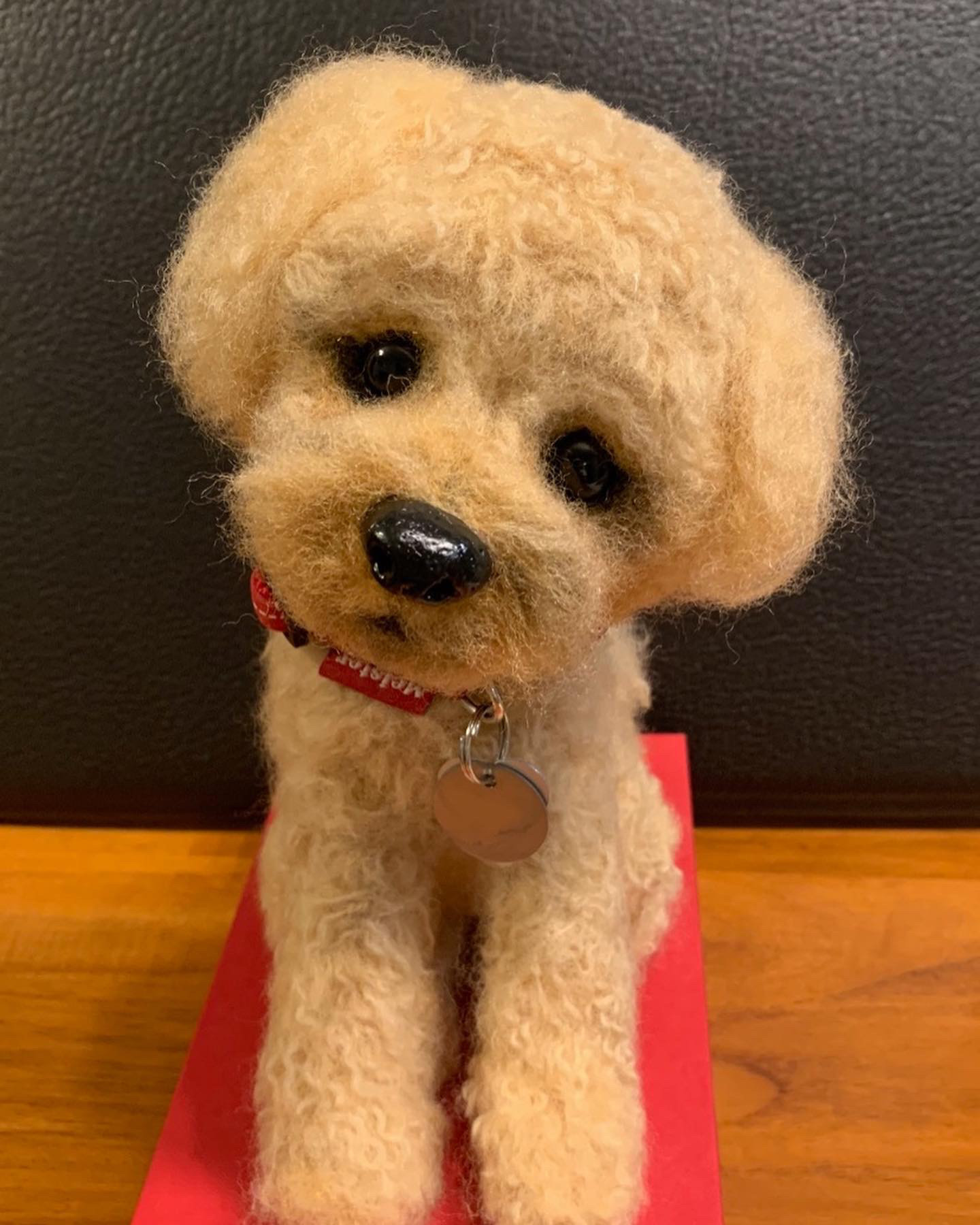 オーダー羊毛フェルト犬