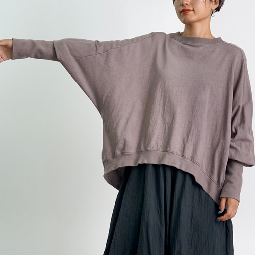 ドルマントレーナー/ピンクベージュ/愛知県産ニット スウェット