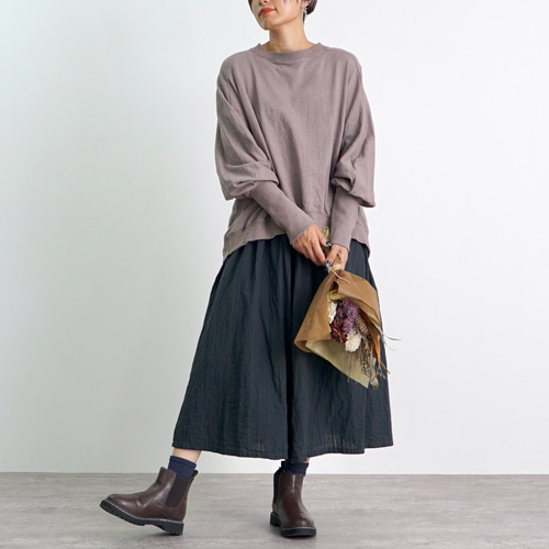 ウズイロ　ドルマントレーナー ピンクベージュ ドルマントレーナー/ピンクベージュ/愛知県産ニット スウェット