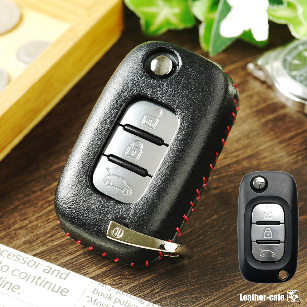 ルノー トゥインゴ カングー用 スマートキーレザーケース キーカバー 本革【renault-a】