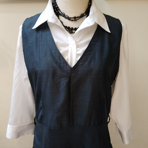 着物リメイクワンピース/サイズL/Vネックノースリーブワンピース 着物リメイクワンピース/サイズL/Vネックノースリーブワンピース