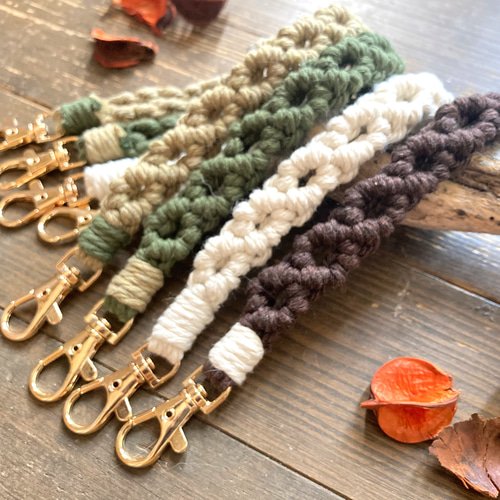 ✣002 【長さ選べる】 マクラメストラップ ハンドショルダー