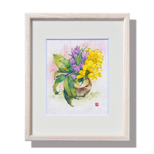 水彩画絵画原画『春の訪れ②』