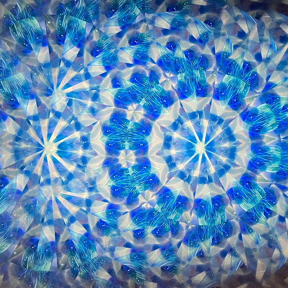 玻璃萬花筒“回憶範圍/藍色” 第8張的照片