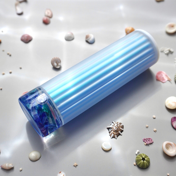 ガラス万華鏡「思い出スコープ/blue」海 人魚 その他インテリア雑貨