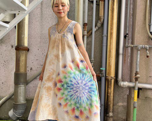 【レザレクション】ノースリーブワンピース タイダイカラー レザレクション】ノースリーブワンピース タイダイカラー - メルカリ