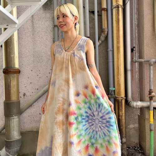 【レザレクション】ノースリーブワンピース タイダイカラー レザレクション】ノースリーブワンピース タイダイカラー - メルカリ