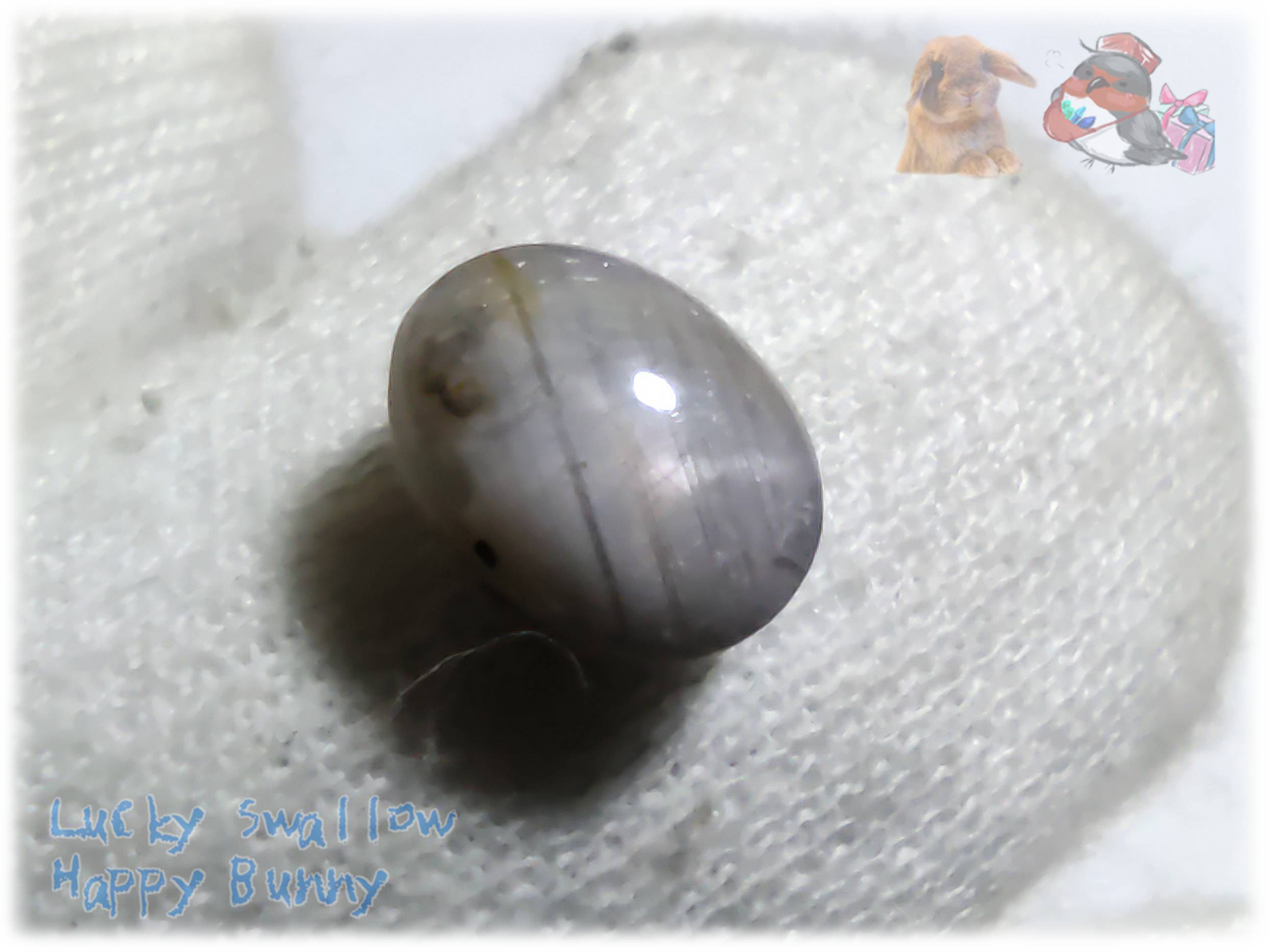 ホワイトスターサファイア アフリカ産 てんてんの贈り物♪ No.5999