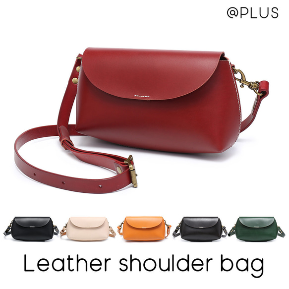 ショルダーバッグ 小さめ ヌメ革 本革 サコッシュ ポシェット 斜めがけ