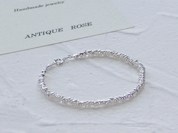 ❮再販×11❯ No. 63 カレンシルバー★ブレスレット (シンプル) 2枚目の画像