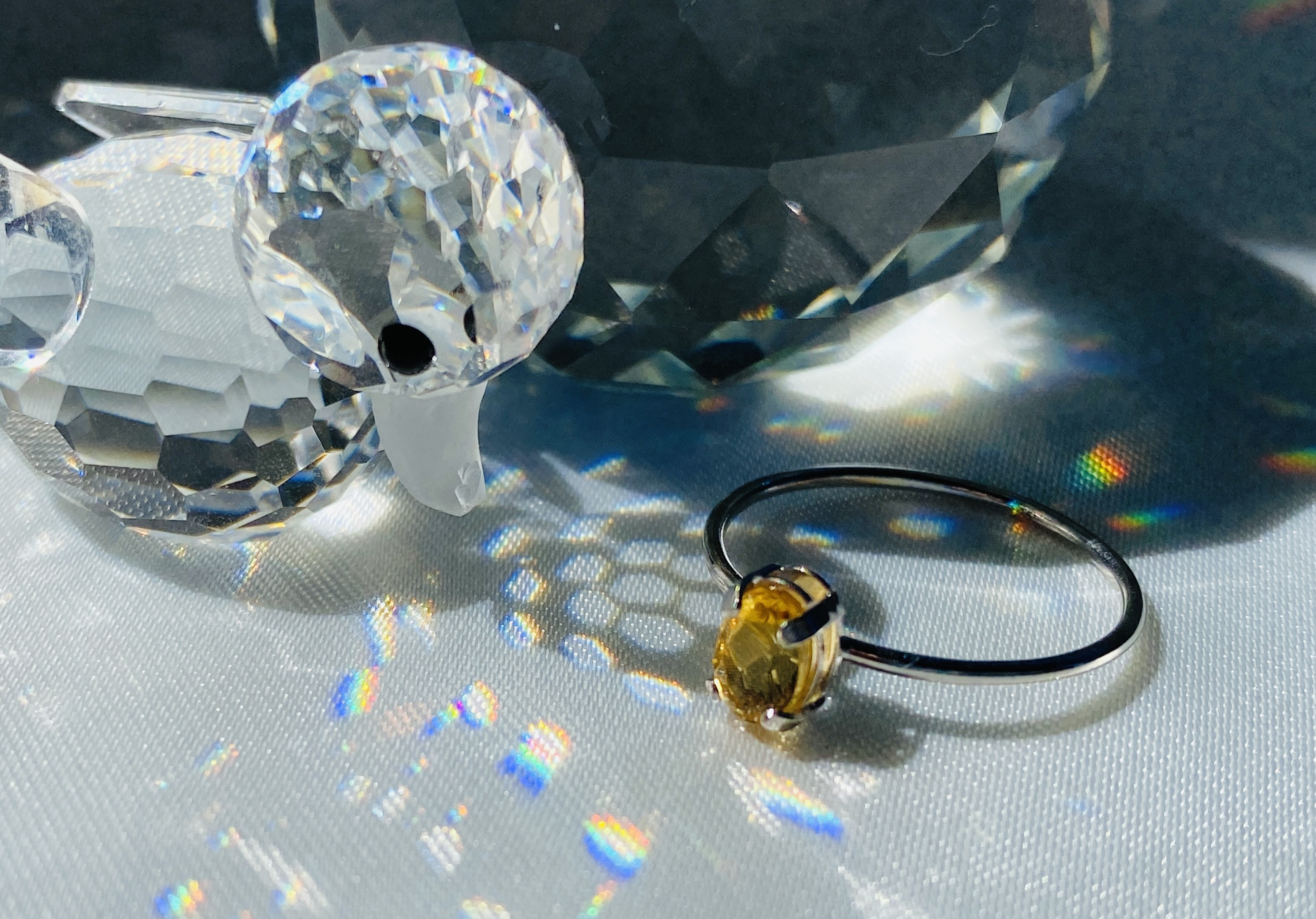 蒲公英色（たんぽぽいろ）リング　太陽の輝き　ベリル