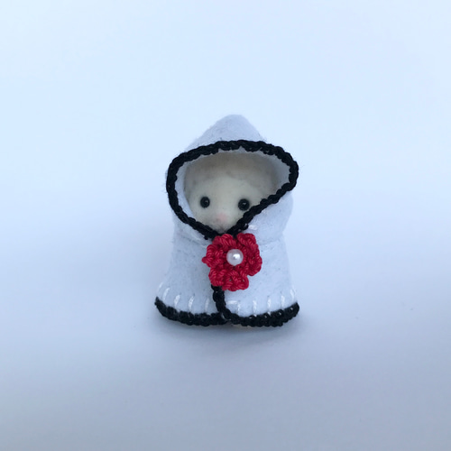 シルバニア着せ替え服】赤ちゃんサイズ☆あったかマント☆ホワイト