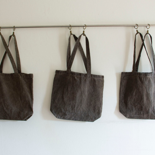 柿渋 x 胡桃　鉄媒染　大容量 トートバッグ 柿渋 x 胡桃 鉄媒染 大容量 トートバッグ 柿渋トート 小