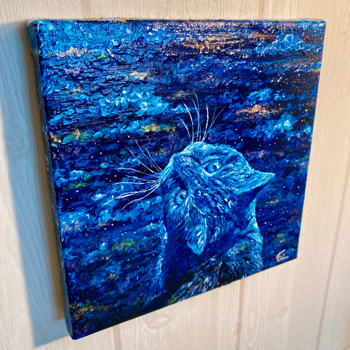 猫の絵 絵画 原画 油絵風アクリル画 ハンドメイド painting 絵画 猫の絵 絵画 原画 油絵風アクリル画 ハンドメイド painting 絵画