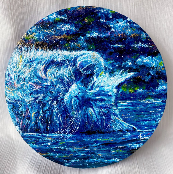 猫の絵 絵画 原画 油絵風アクリル画 ハンドメイド painting 絵画 猫の絵 絵画 原画 油絵風アクリル画 ハンドメイド painting 絵画