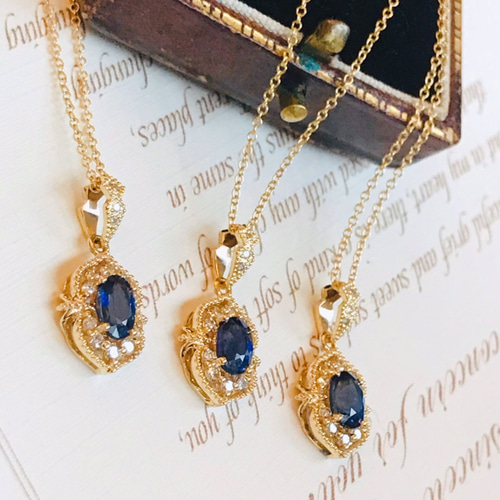 大粒！K18天然 サファイア ペンダントトップ 楽天市場】週末限定500円クーポン K18 サファイア ペンダント