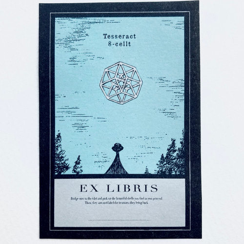 Ex Libris : 幾何学蔵書票 5set シール・ステッカー coca 通販