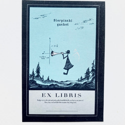 Ex Libris : 幾何学蔵書票 5set 7枚目の画像