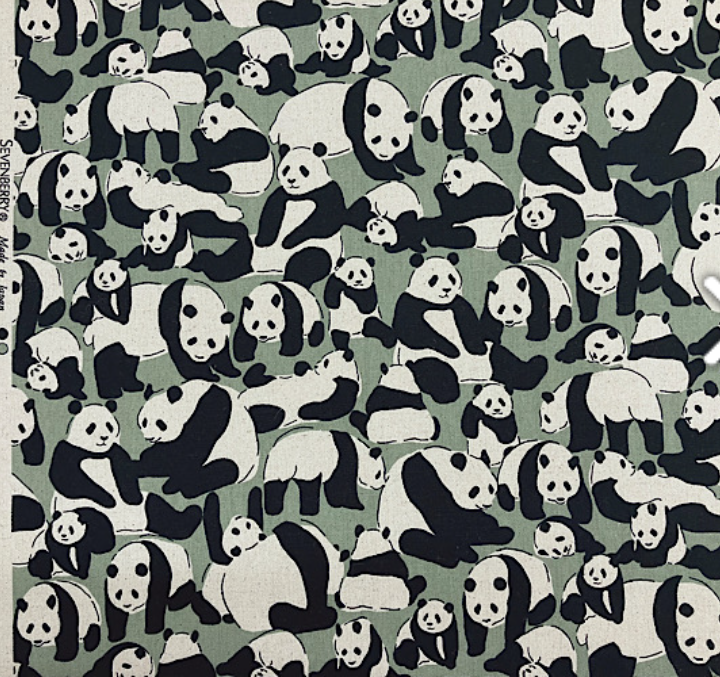 ぎっしりパンダ 柄【オーダー生地見本】