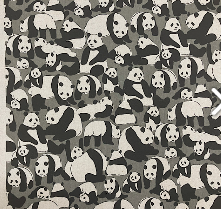 ぎっしりパンダ 柄【オーダー生地見本】