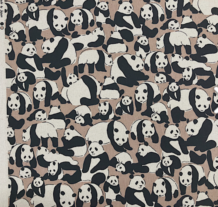 ぎっしりパンダ 柄【オーダー生地見本】