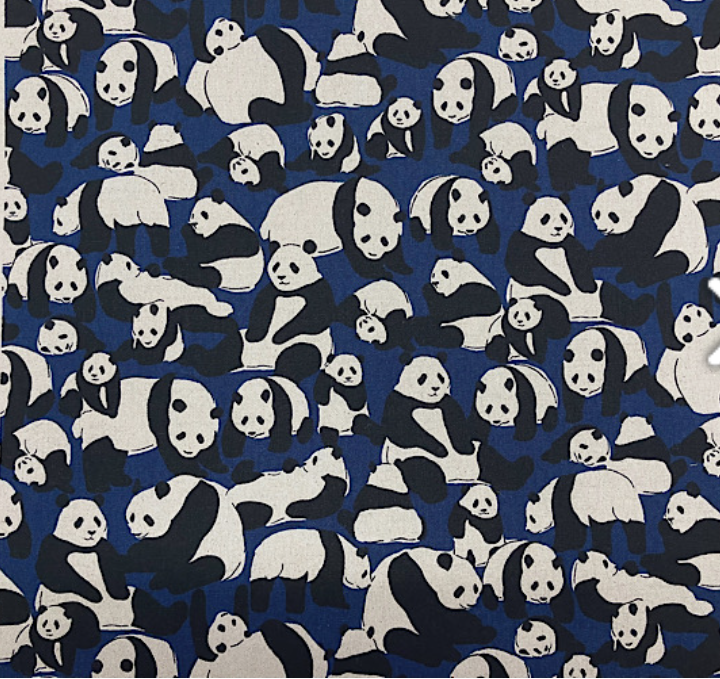 ぎっしりパンダ 柄【オーダー生地見本】