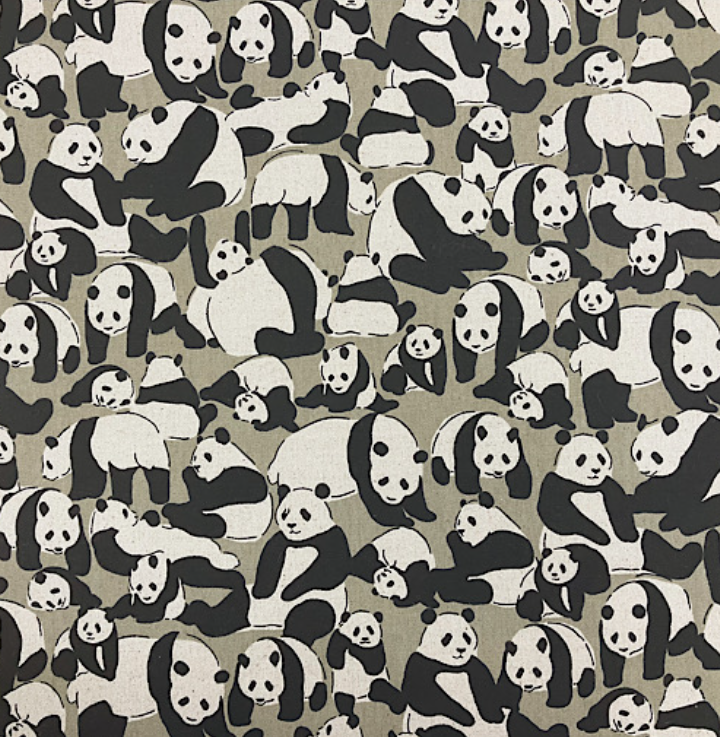 ぎっしりパンダ 柄【オーダー生地見本】