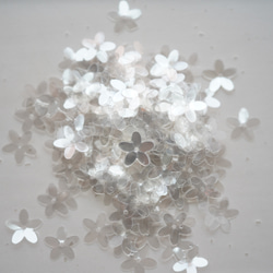 【50g】スパンコール　梅花型　5つ花びら　ABカラー　オーロラ　約9mm 11枚目の画像
