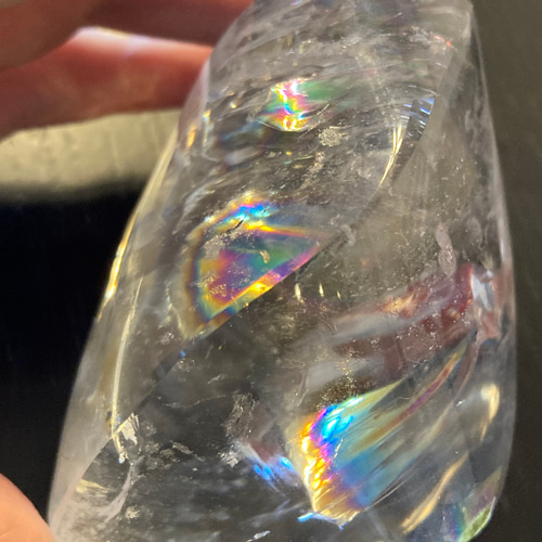 レインボーフレイム（炎）型水晶　パワーストーン　天然石　インテリア レインボーフレイム（炎）型水晶 その他置物 Robin 通販