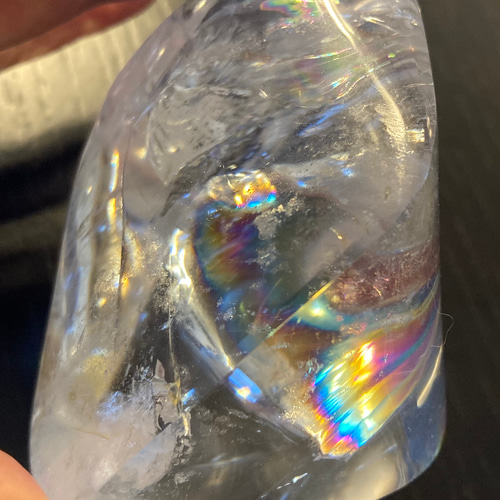 レインボーフレイム（炎）型水晶 その他置物 Robin 通販