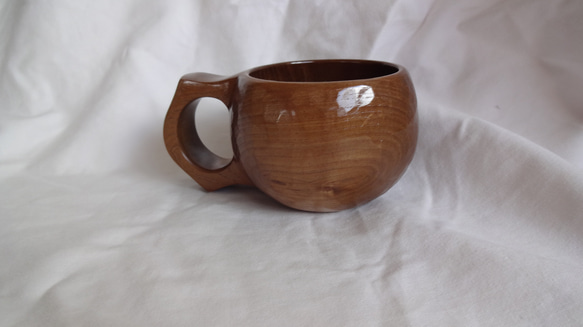 　　　シコロの一木彫りコーヒーカップ.　 3枚目の画像