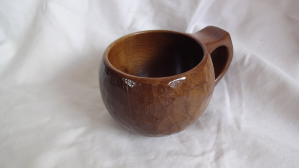　　　シコロの一木彫りコーヒーカップ.　 4枚目の画像