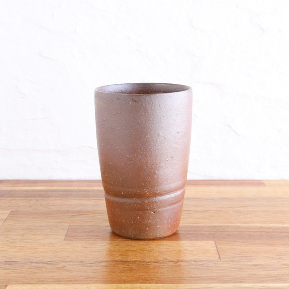 備前焼　フリーカップ【C】【陶器・コップ】 2枚目の画像