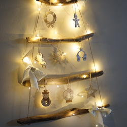 クリスマス オーナメント 木製 飾り 10枚セット Xmas Christmas xmas0001 7枚目の画像