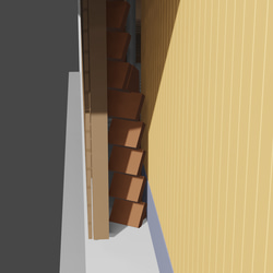 rin様専用ページ　キャットウォークウッドデッキ用階段オーダーメイド 7枚目の画像