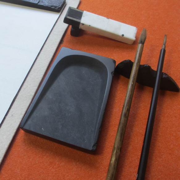 歴史ある型のひとつ、小筆用「風字硯」 其他雜貨 土佐硯一岐工房