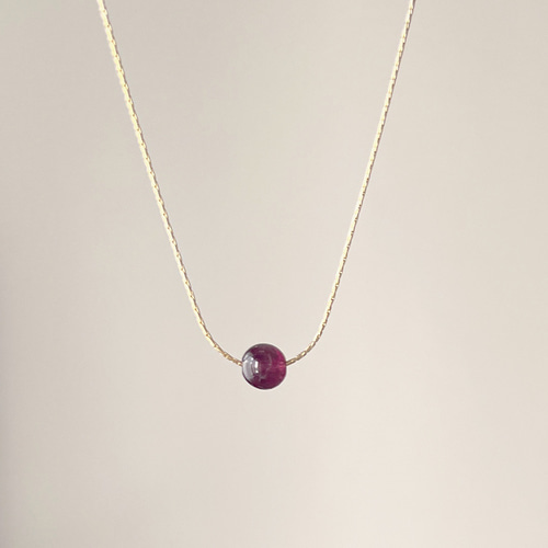 冬の福袋【ロードライトガーネット】ネックレス＋ピアスセット