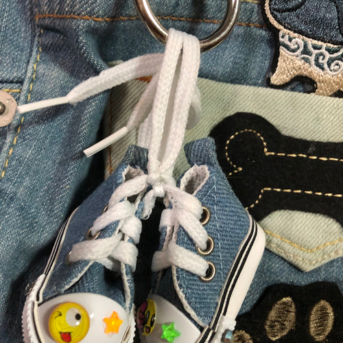 正規品 ふわもこトートバッグ♡デニムリメイク くまちゃん