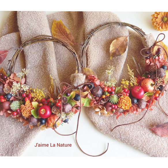 ●秋らしいお部屋に模様替え／ハーフリース『 Cadeaux d’automne (秋の贈り物）2023 』 1枚目の画像
