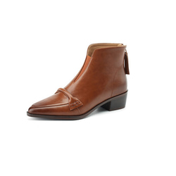 2023秋冬新品：女士真皮短靴，羊毛內襯（尺寸22-24.5cm，840日圓）免運費 第16張的照片