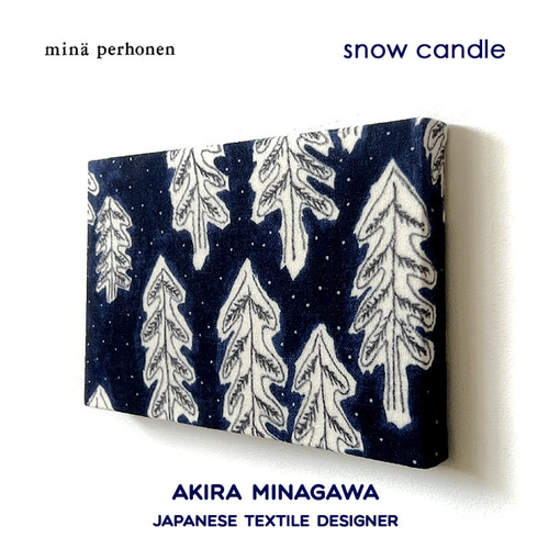 ミナペルホネン ファブリックパネル snow candle スノーキャンドル