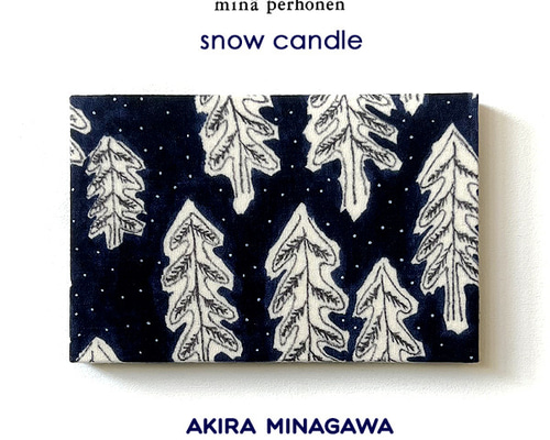 ミナペルホネン ファブリックパネル snow candle スノーキャンドル