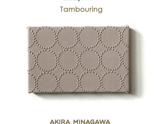 ミナペルホネン ファブリックパネル タンバリン ドップ生地 ベージュ