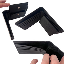 二つ折り財布 かぶせ蓋 タイプ「 虎 」cool な 寅 オリジナルデザイン スマート な印象の お財布 5枚目の画像