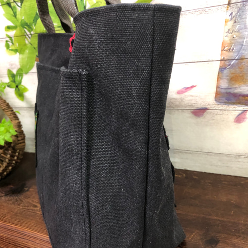 ロラライハリス♡ハンドメイド　トートバッグ2点　哲直様 ロラライハリス タイムレストレジャーサイドポケット付き
