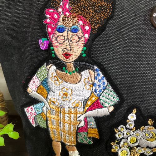 ロラライハリス刺繍トートバッグ トートバッグ kirara 通販 ロラライハリス刺繍トートバッグ トートバッグ kirara 通販