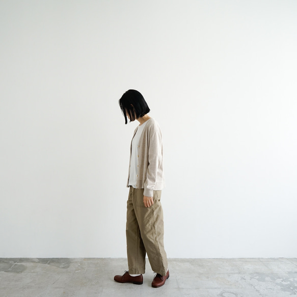 eco cotton/cardigan/white cap 7枚目の画像